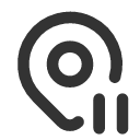 иконка map pin pause, map, карта, pin, кнопка, pause, пауза