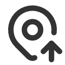 иконка map pin up, map, карта, pin, кнопка, up, стрелка вверх
