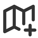 иконка map plus, map, карта, plus, плюс