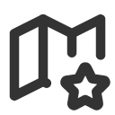 иконка map star, map, карта, star, звезда
