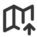 иконка map up, map, карта, up, стрелка вверх