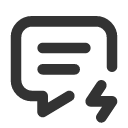 иконка message bolt, message, сообщение, bolt, напряжение