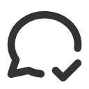 иконки message circle check, message, сообщение, circle, check, галочка
