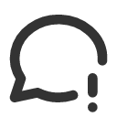 иконка message circle exclamation, message, сообщение, circle, exclamation, предупреждение