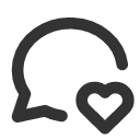 иконка message circle heart, message, сообщение, circle, heart, сердце
