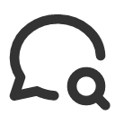 иконка message circle search, message, сообщение, circle, search, поиск