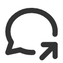 иконка message circle share, message, сообщение, circle, share