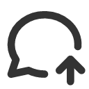иконка message circle up, message, сообщение, circle, up, стрелка вверх