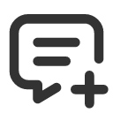 иконка message plus, message, сообщение, plus, плюс