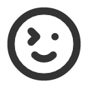 иконка mood wink, mood, wink, подмигивание