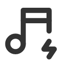 иконка music bolt, music, музыка, bolt, напряжение