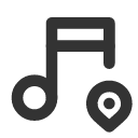 иконка music pin, music, музыка, pin, кнопка