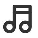 иконка music, музыка