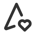 иконка navigation heart, navigation, навигация, heart, сердце