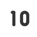 иконки number 10 small, number, 10, small