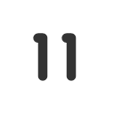 иконки number 11 small, number, 11, small