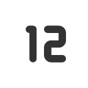 иконки number 12 small, number, 12, small