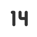 иконки number 14 small, number, 14, small