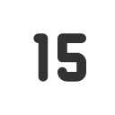 иконки number 15 small, number, 15, small