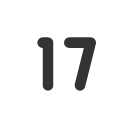 иконки number 17 small, number, 17, small