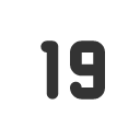 иконки number 19 small, number, 19, small