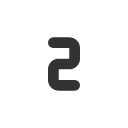 иконки number 2 small, number, small