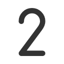 иконки number 2, number