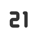 иконка number 21 small, number, 21, small
