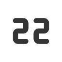 иконки number 22 small, number, 22, small