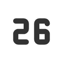 иконки number 26 small, number, 26, small