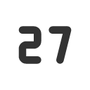 иконки number 27 small, number, 27, small