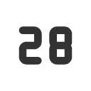 иконка number 28 small, number, 28, small