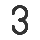 иконки number 3, number