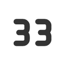 иконка number 33 small, number, 33, small