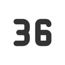 иконка number 36 small, number, 36, small