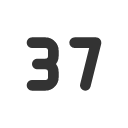 иконка number 37 small, number, 37, small