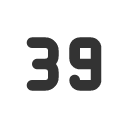 иконка number 39 small, number, 39, small