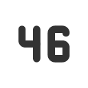 иконка number 46 small, number, 46, small