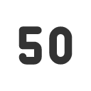 иконка number 50 small, number, 50, small