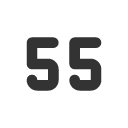 иконка number 55 small, number, 55, small