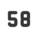 иконка number 58 small, number, 58, small