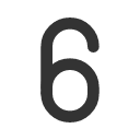 иконки number 6, number