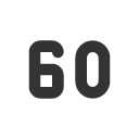 иконка number 60 small, number, 60, small