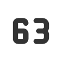 иконка number 63 small, number, 63, small