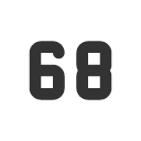 иконка number 68 small, number, 68, small