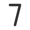 иконки number 7, number