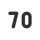 иконка number 70 small, number, 70, small