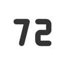 иконка number 72 small, number, 72, small