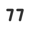 иконки number 77 small, number, 77, small