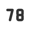 иконка number 78 small, number, 78, small
